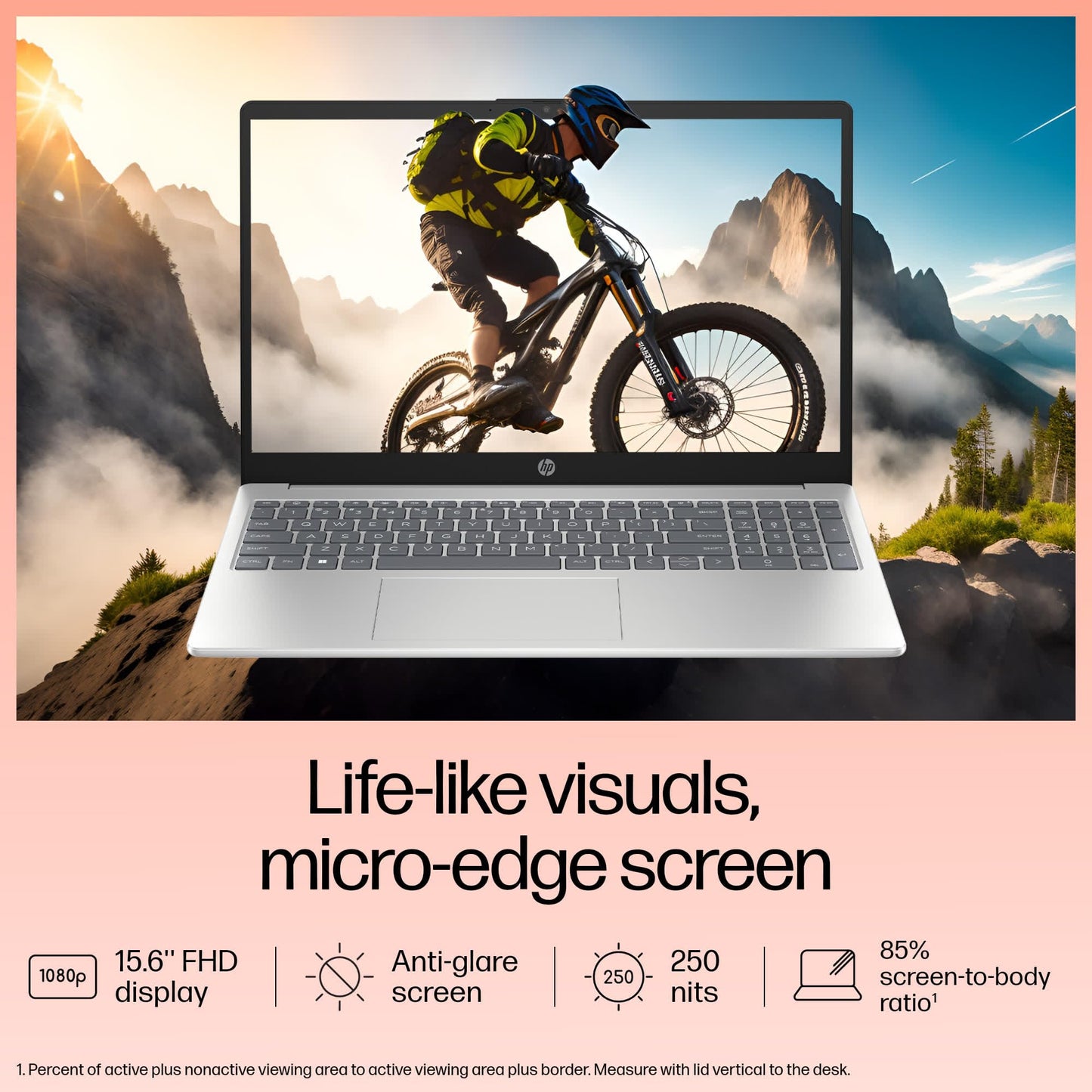 HP 15, 13th Gen Intel Core i5-1334U, 16GB DDR4, 512GB SSD, (Win 11, Office 21, Silver, 1.59kg), Anti-Glare, 15.6-inch(39.6cm) FHD Laptop, Iris Xe Graphics, FHD Camera, Backlit KB, fd0316TU/fd0315TU